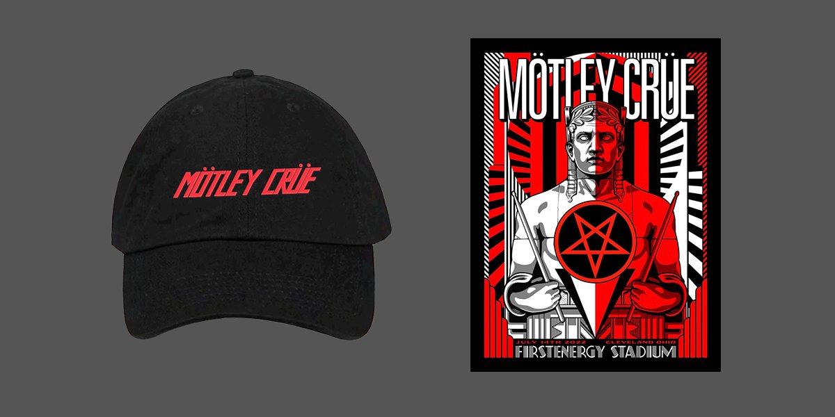 MÖTLEY CRÜE 筆箱 レッド Official Motley Crue Patch Red Pentagram Logo Embroidered