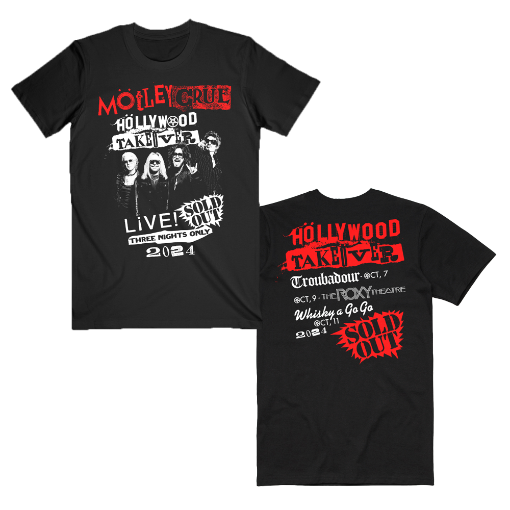 MÖTLEY CRÜE HOLLYWOOD TAKEOVER Tシャツ&レコード Höllywood Takeöver Tee – Motley Crue Store