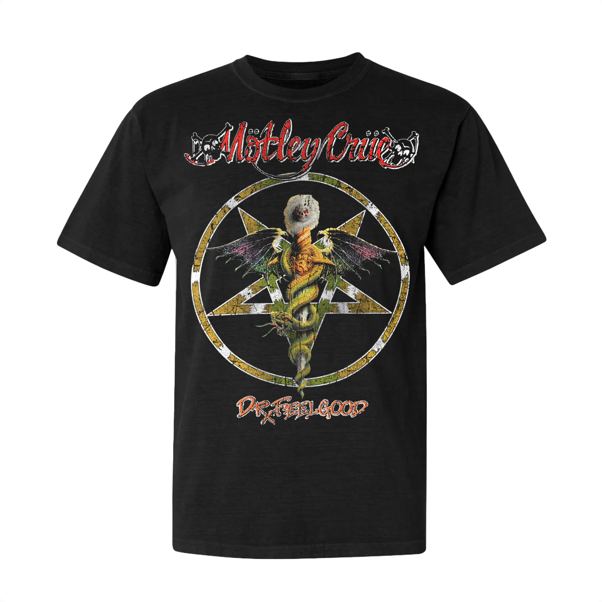 Feelgood Caduceus Tee – Motley Crue Store Feelgood Caduceus Tee – Motley Crue Store