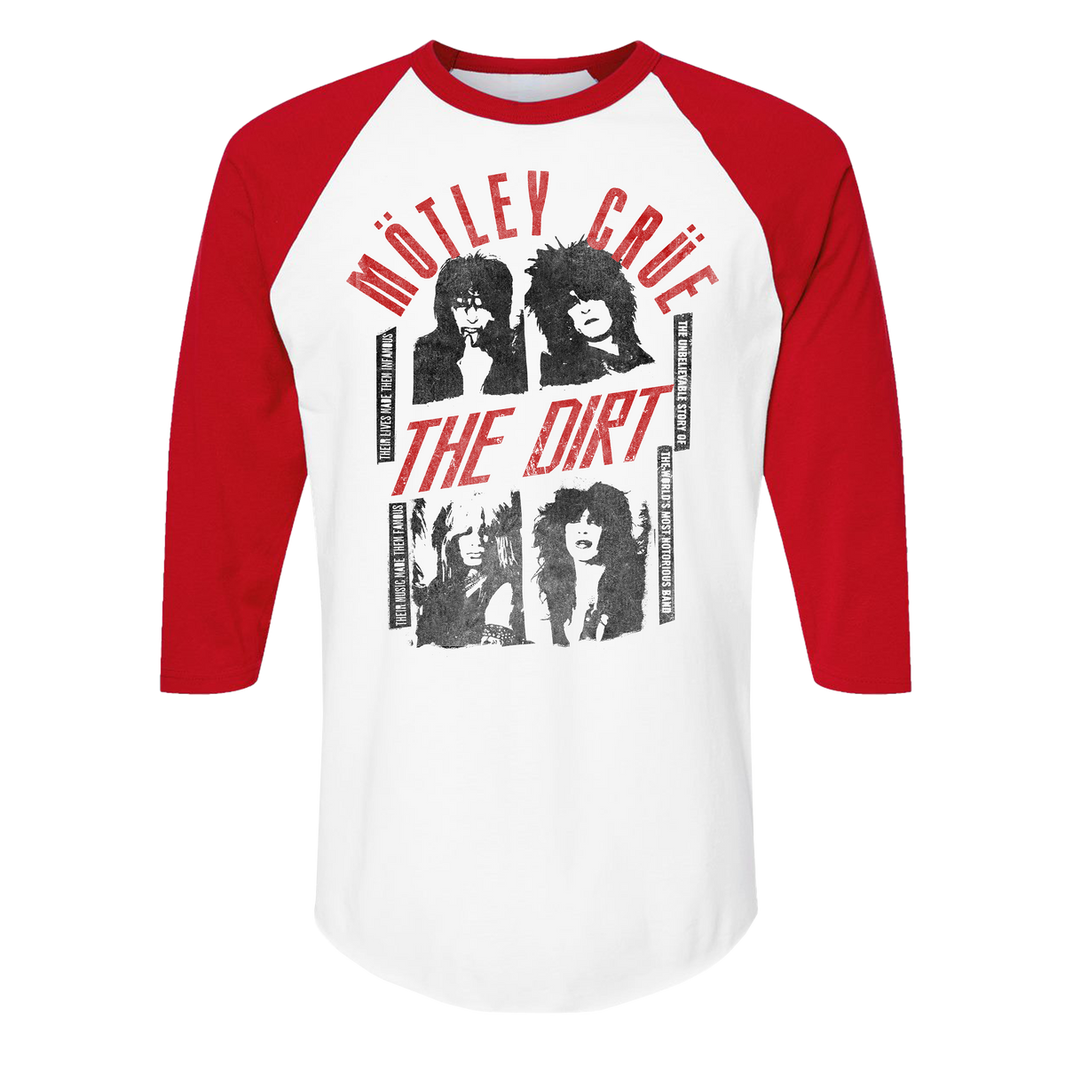 Motley Crue T Shirt Classic Distressed Band Logo Oficial De