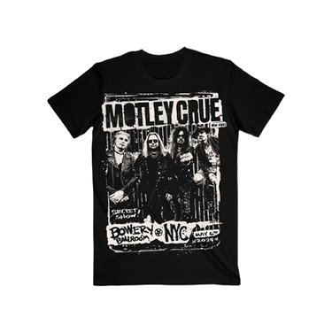 Bowery Ballroom Tee – Motley Crue Store