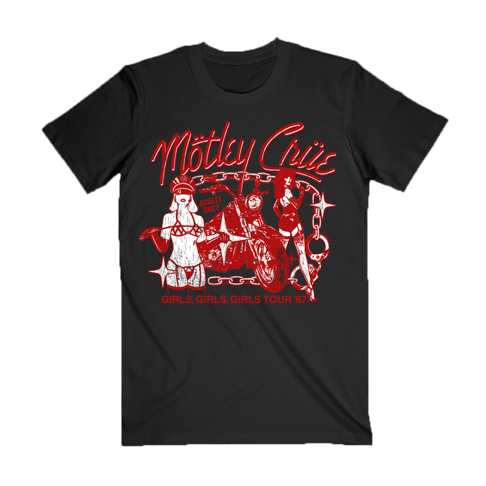 モトリークルー Girls Girls Girls ツアー バンドTシャツ L Girls 87 Tour Tee – Motley Crue Store