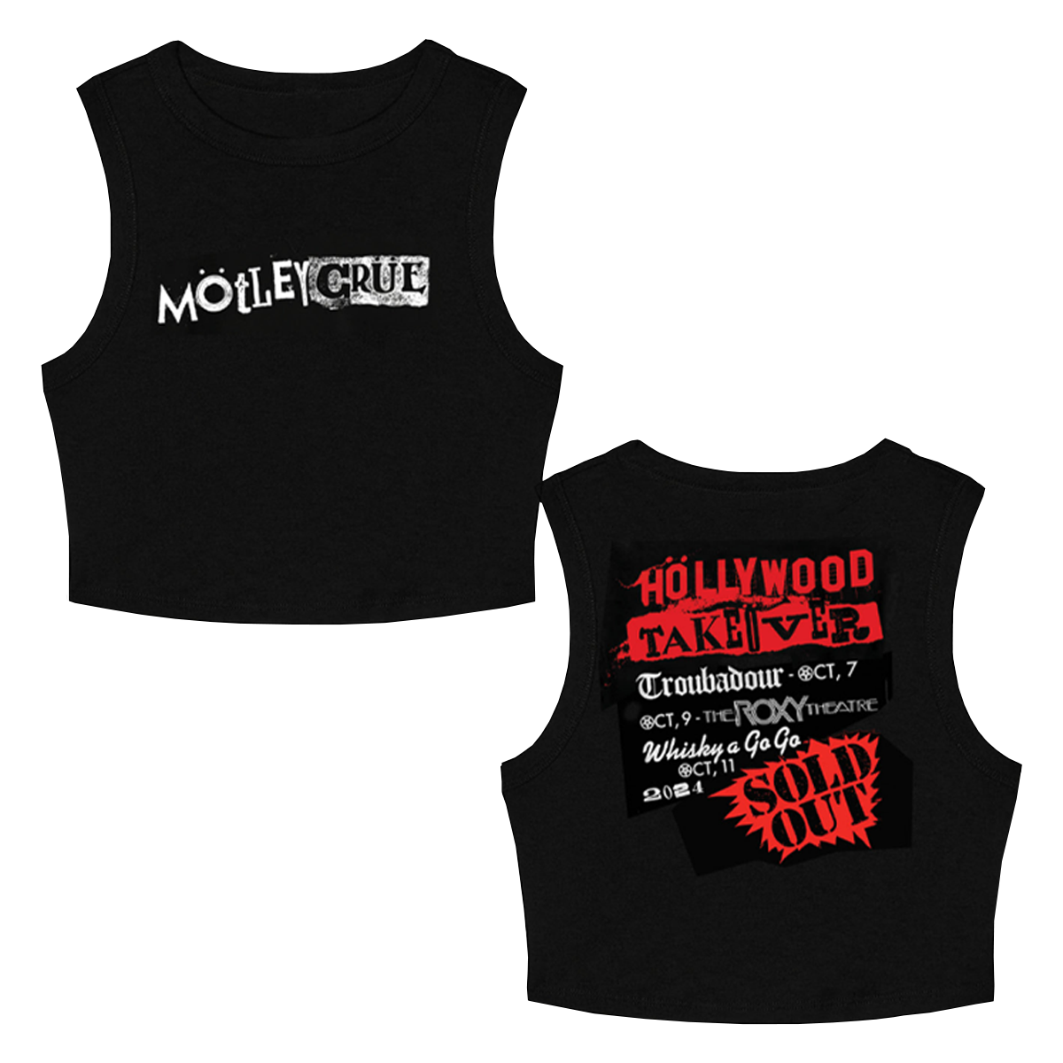 MÖTLEY CRÜE HOLLYWOOD TAKEOVER Tシャツ&レコード Höllywood Takeöver Crop Tank – Motley Crue Store