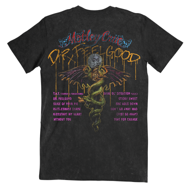 Vintage Dr. Feelgood Tracklist Oversized Tee – Motley Crue Store