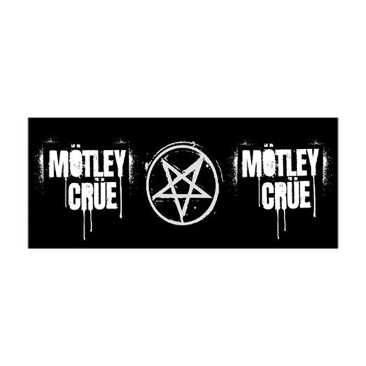Mötley Crüe Pentagram Sports Towel