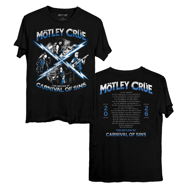MOTLEY CRUE TAKE ON SIMCITY Tシャツ XXL The Return of the Carnival of Sins Tee (PRE-ORDER) – Motley Crue Store