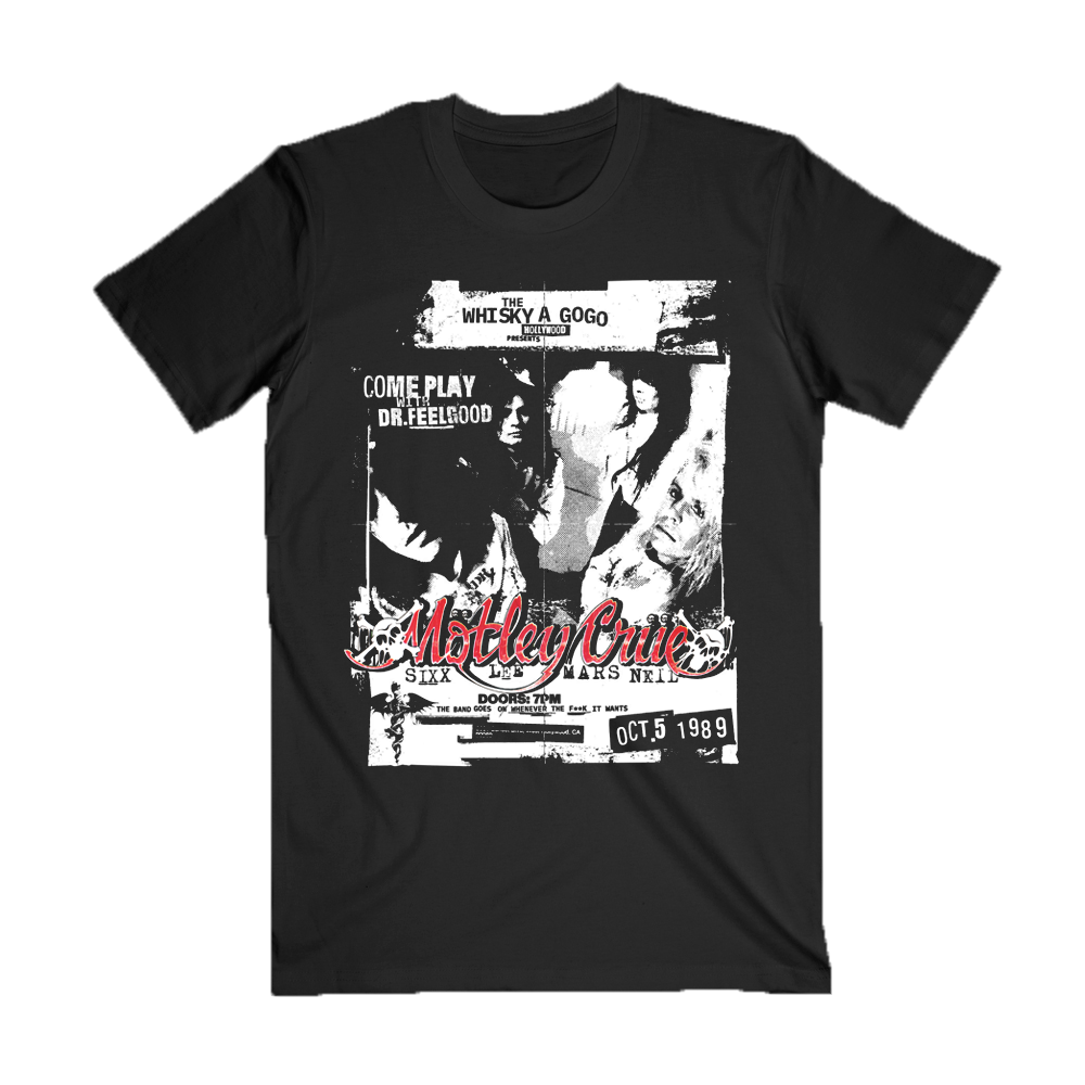 Whisky Handbill Tee – Motley Crue Store