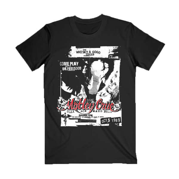 Whisky Handbill Tee – Motley Crue Store