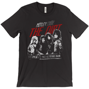 Motley Crue T Shirt Classic Distressed Band Logo Oficial De