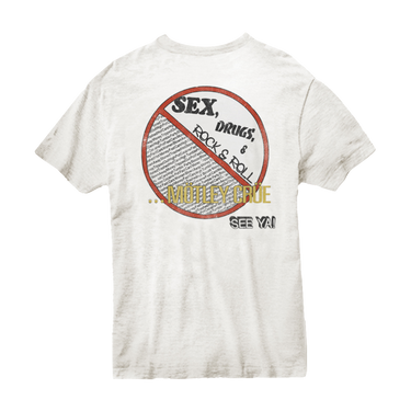 No Fun Tour 1984 White Tee – Motley Crue Store