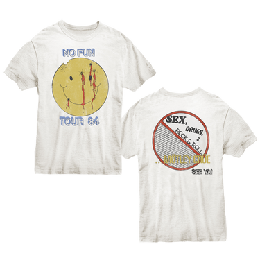 No Fun Tour 1984 White Tee – Motley Crue Store